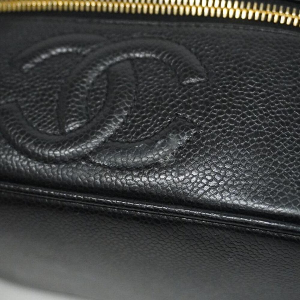Chanel Vanity Black Leather Clutch Bag (Pre-Owned) - Picture 11 of 12